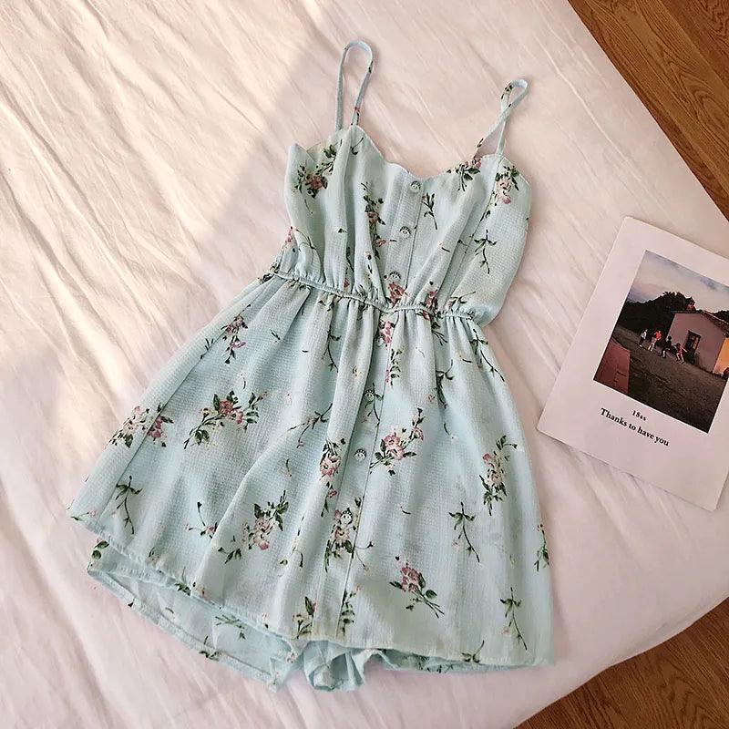 Floral Women Jumpsuits Summer Beach - DALI