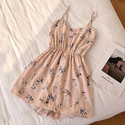 Floral Women Jumpsuits Summer Beach - DALI
