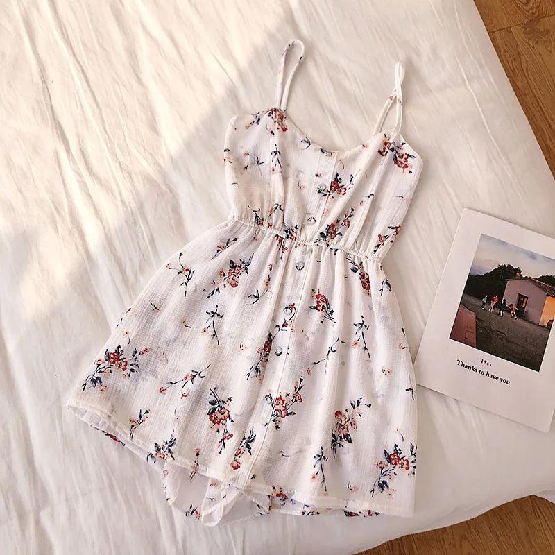 Floral Women Jumpsuits Summer Beach - DALI