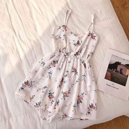 Floral Women Jumpsuits Summer Beach - DALI