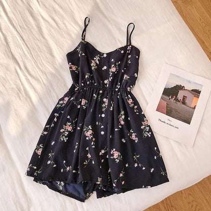 Floral Women Jumpsuits Summer Beach - DALI