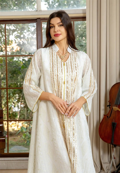 Fashion Abaya Chic And Elegant Women Evening Dress