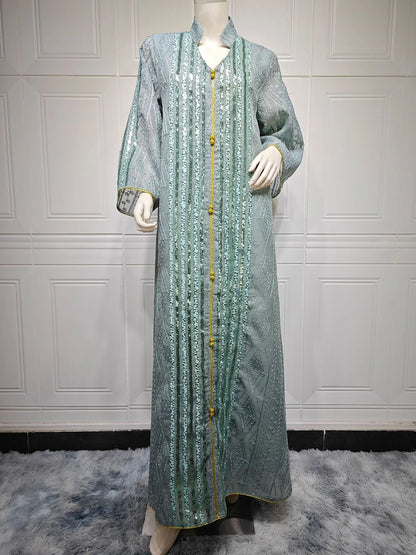 Fashion Abaya Chic And Elegant Women Evening Dress