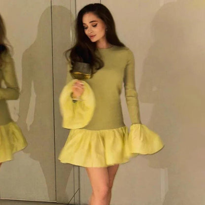 Knitted Mini Dress Female - DALI