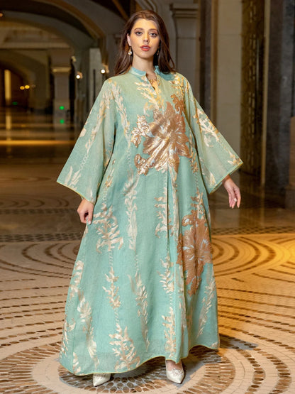 Sequins Embroidered Abaya Dress For Women