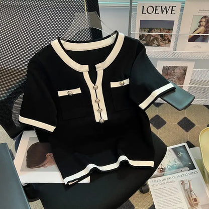 New Casual Fashion T-shirt Style Top Women