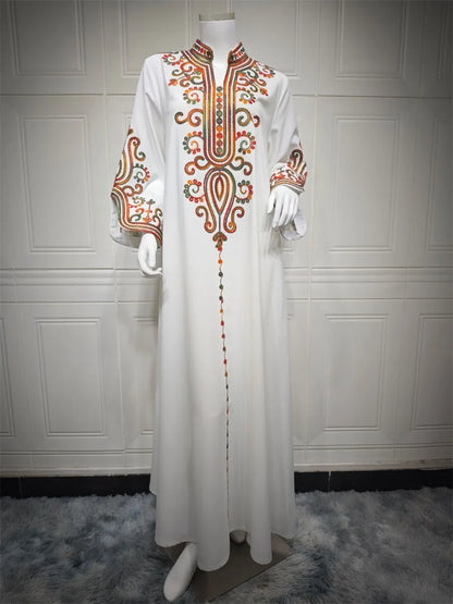 Ramadan Muslim Women's Embroidered Loose abaya Dresses For Women Gala