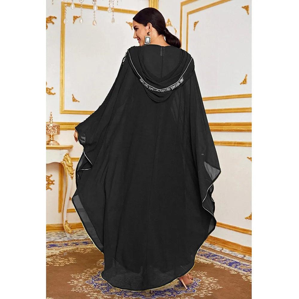Abaya Morocco Kaftan Maxi Dress Bat Sleeve butterfly - DALI