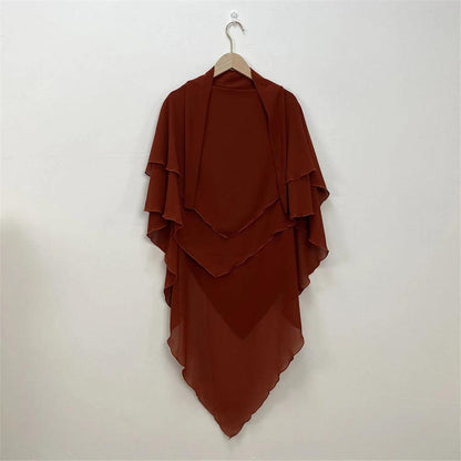 Ramadan Eid Chiffon Hijabs Long Khimar Prayer Clothes - DALI