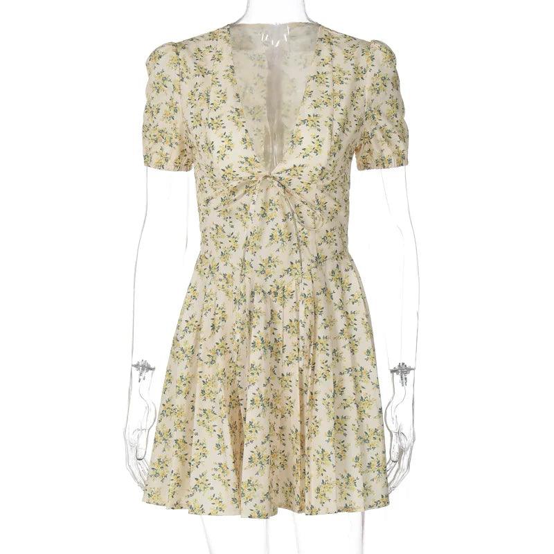 Sexy Deep V Neck Women's Dresses - DALI