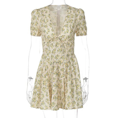 Sexy Deep V Neck Women's Dresses - DALI