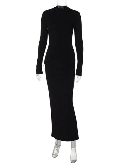 Slim Elegant Evening Dress Femme Autumn Fashion - DALI