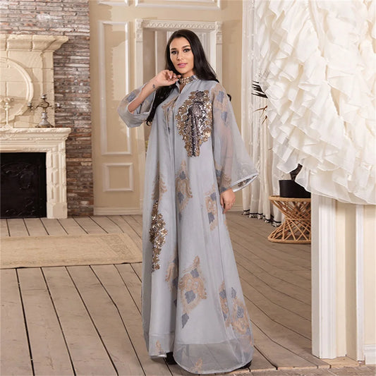 Fashion Evening Party Arab Casual Women Caftan Clothing
