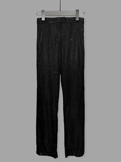 Glitter Silver Party Two Piece Pants Set Women - DALI