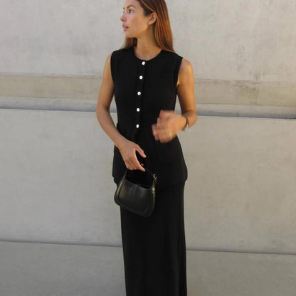 Fashion Knitted Skirt Suit For women - DALI