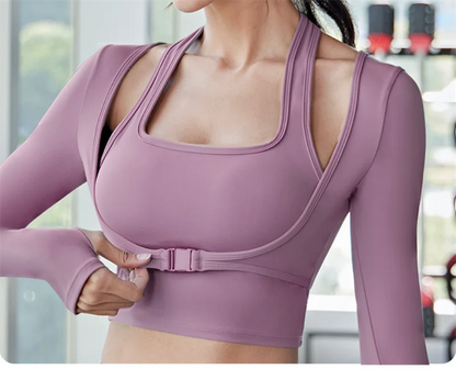 Shirts Long Sleeve Women Yoga Shirts Fitness Tops