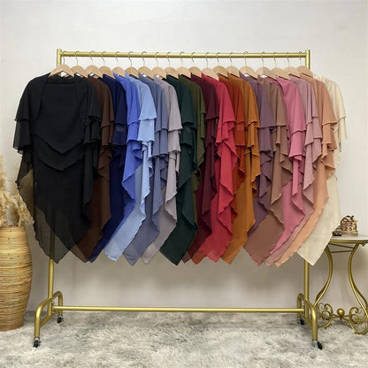 Ramadan Eid Chiffon Hijabs Long Khimar Prayer Clothes - DALI