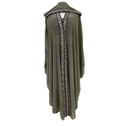 Abaya Morocco Kaftan Maxi Dress Bat Sleeve butterfly - DALI