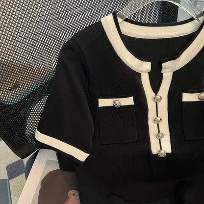 New Casual Fashion T-shirt Style Top Women