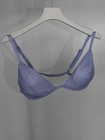 Silver Shiny Blazer Sets For Women - DALI