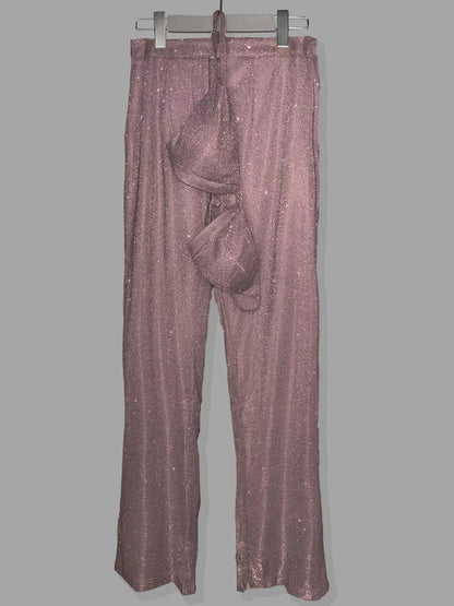Silver Shiny Blazer Sets For Women - DALI