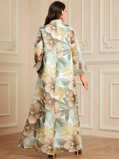 Ramadan Long Dress Abayas For Muslim Women's Casual Loose Clothing
