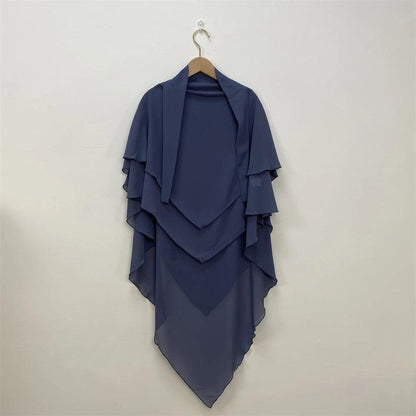 Ramadan Eid Chiffon Hijabs Long Khimar Prayer Clothes - DALI
