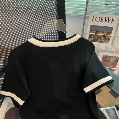 New Casual Fashion T-shirt Style Top Women