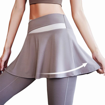 Yoga Legging with Skirts Tennis Leggings Soft Stretchy Tennis Dresses Running