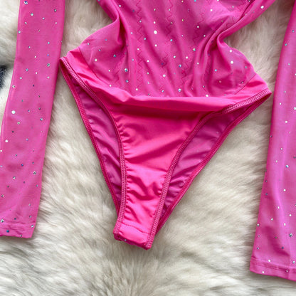 New Spring Diamonds Bodysuits American Long Sleeve
