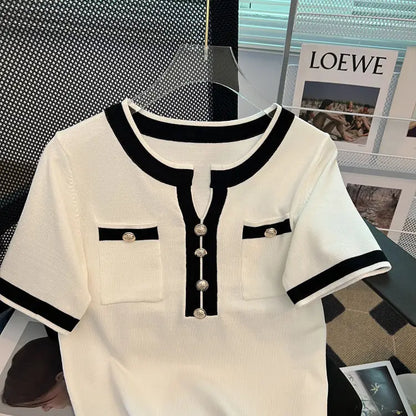 New Casual Fashion T-shirt Style Top Women