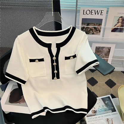 New Casual Fashion T-shirt Style Top Women