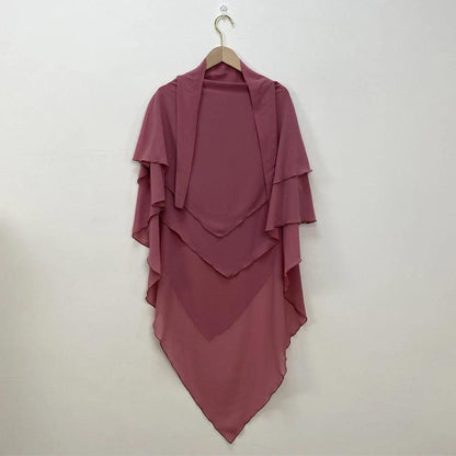 Ramadan Eid Chiffon Hijabs Long Khimar Prayer Clothes - DALI
