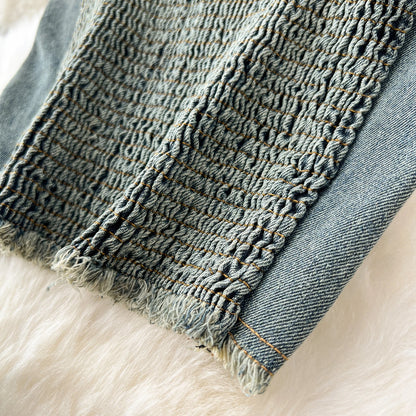 Women Vintage Denim Sets Fashion Streetwear