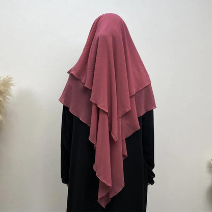 Ramadan Eid Chiffon Hijabs Long Khimar Prayer Clothes - DALI