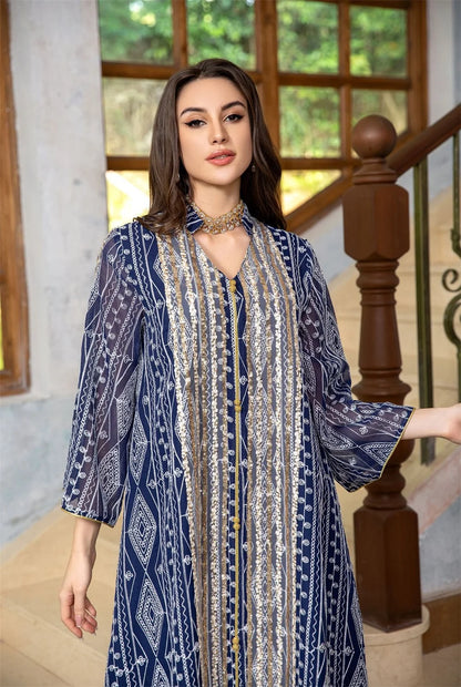 Fashion Abaya Chic And Elegant Women Evening Dress