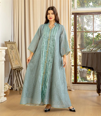 Fashion Abaya Chic And Elegant Women Evening Dress