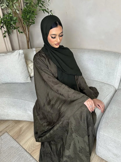 Ramadan Maxi Dress Muslim Elegant Women Evening Dress