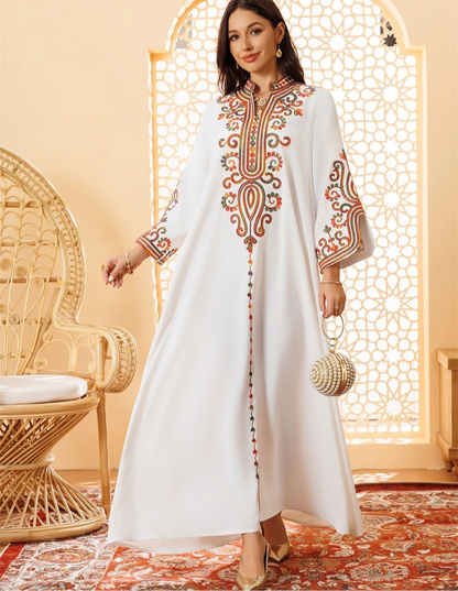 Ramadan Muslim Women's Embroidered Loose abaya Dresses For Women Gala