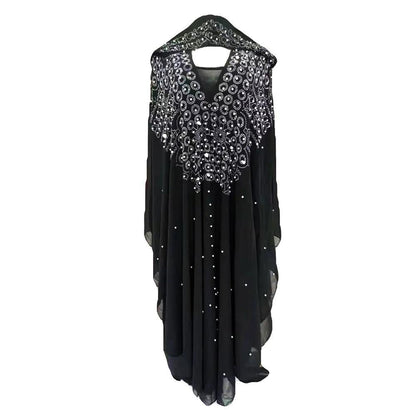 Abaya Morocco Kaftan Maxi Dress Bat Sleeve butterfly - DALI