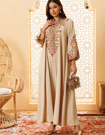 Ramadan Muslim Women's Embroidered Loose abaya Dresses For Women Gala