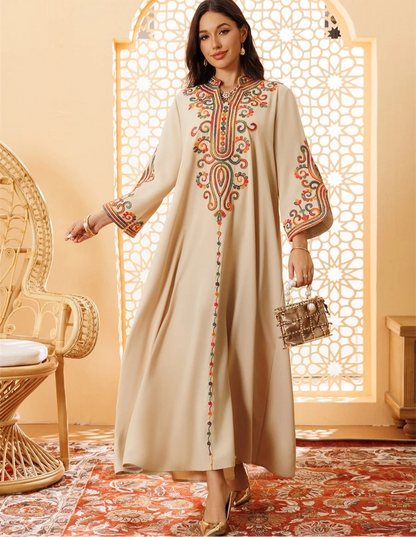 Ramadan Muslim Women's Embroidered Loose abaya Dresses For Women Gala