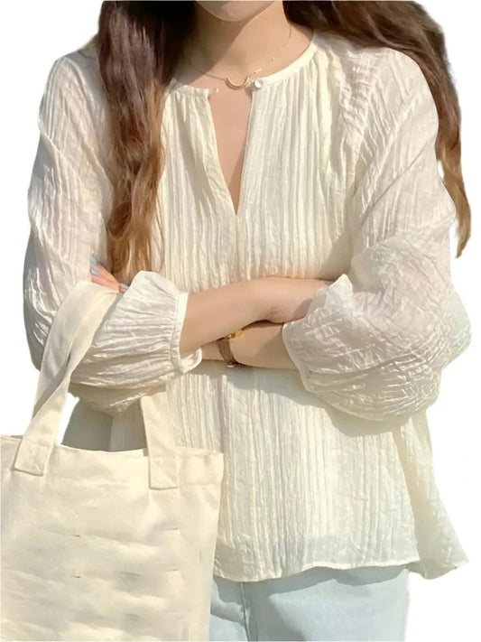 Fashion Women Long Sleeve Blouse - DALI