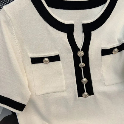 New Casual Fashion T-shirt Style Top Women