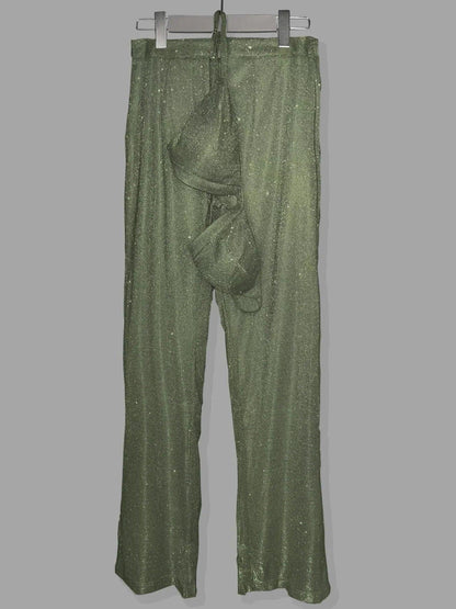 Silver Shiny Blazer Sets For Women - DALI