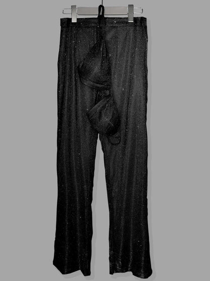 Glitter Silver Party Two Piece Pants Set Women - DALI