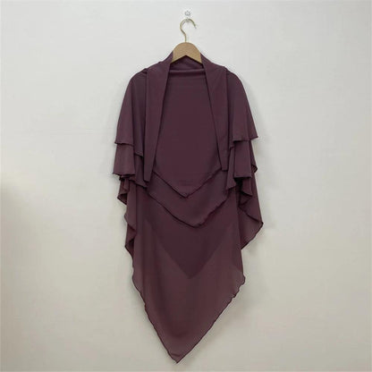 Ramadan Eid Chiffon Hijabs Long Khimar Prayer Clothes - DALI