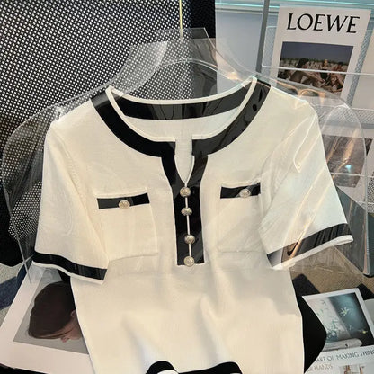 New Casual Fashion T-shirt Style Top Women