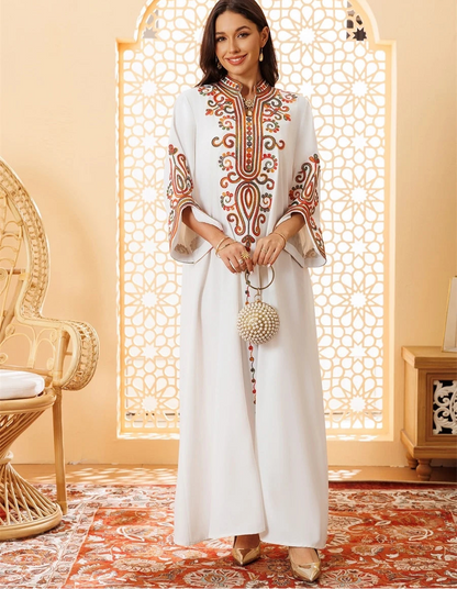 Ramadan Muslim Women's Embroidered Loose abaya Dresses For Women Gala