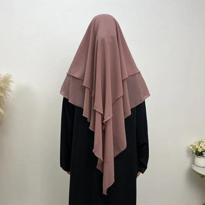 Ramadan Eid Chiffon Hijabs Long Khimar Prayer Clothes - DALI
